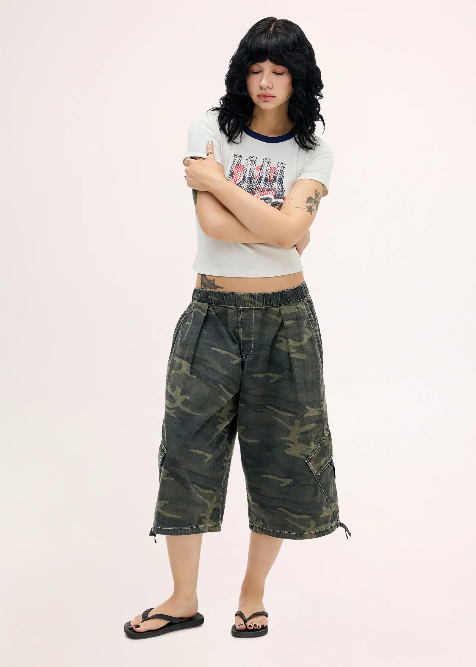 BDG Dallas Camo Crop Trousers