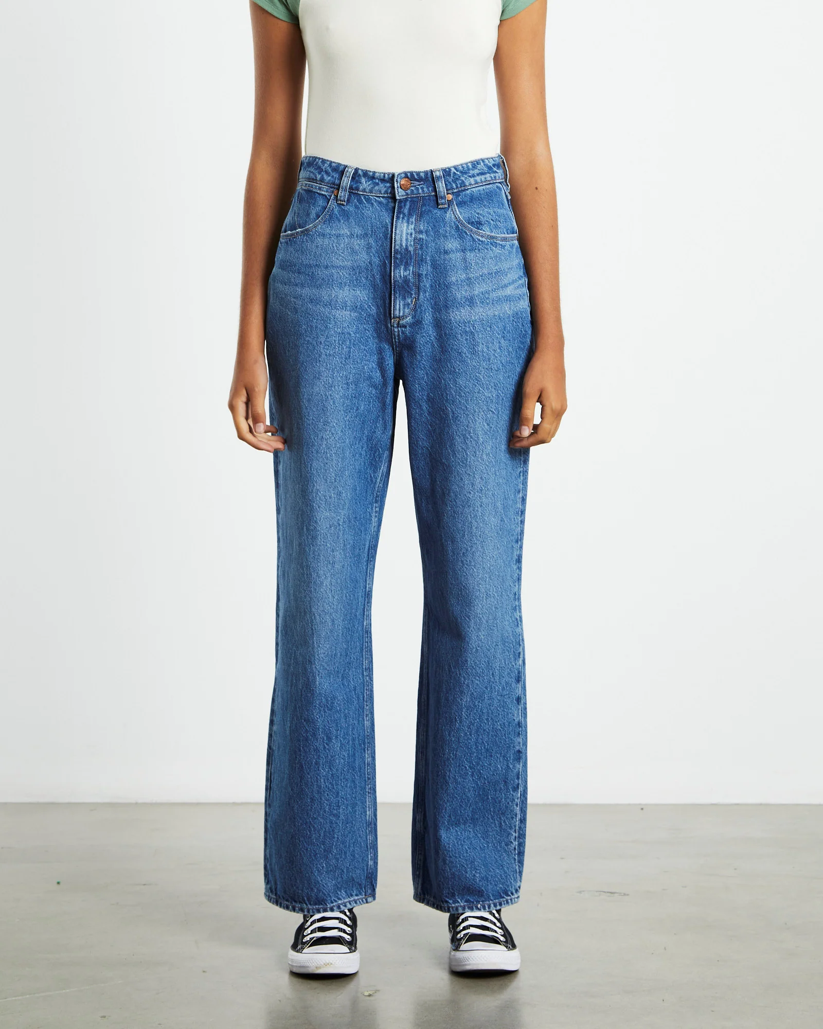 Bella Baggy Jeans Blue Flower