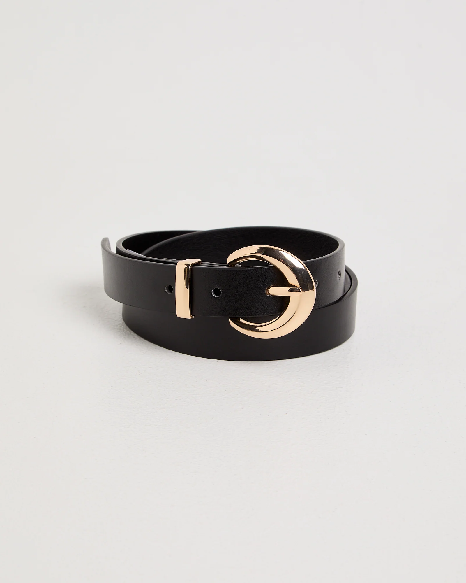Black/Gold Buckle Belt