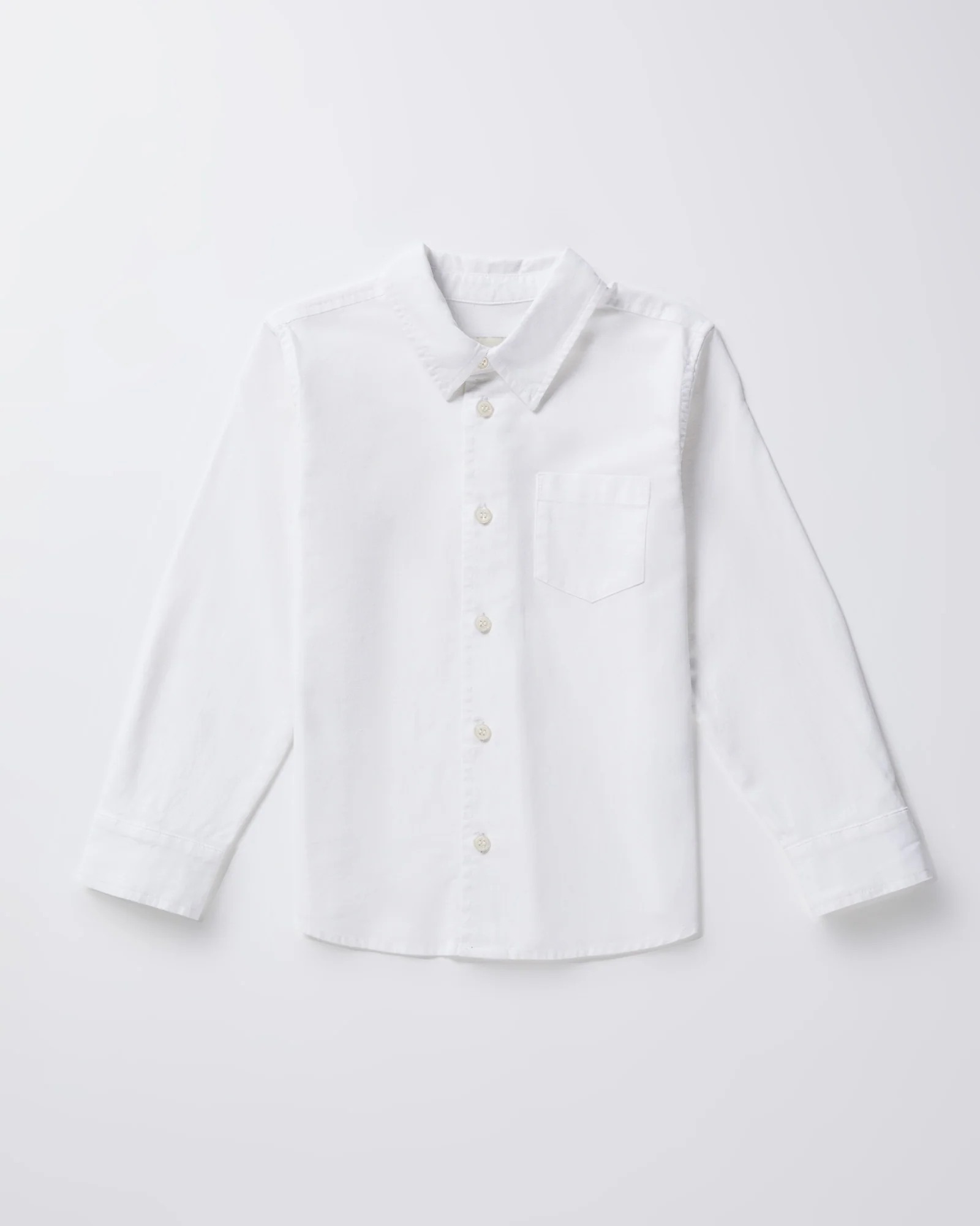 Boys Grover Long Sleeve Shirt in White