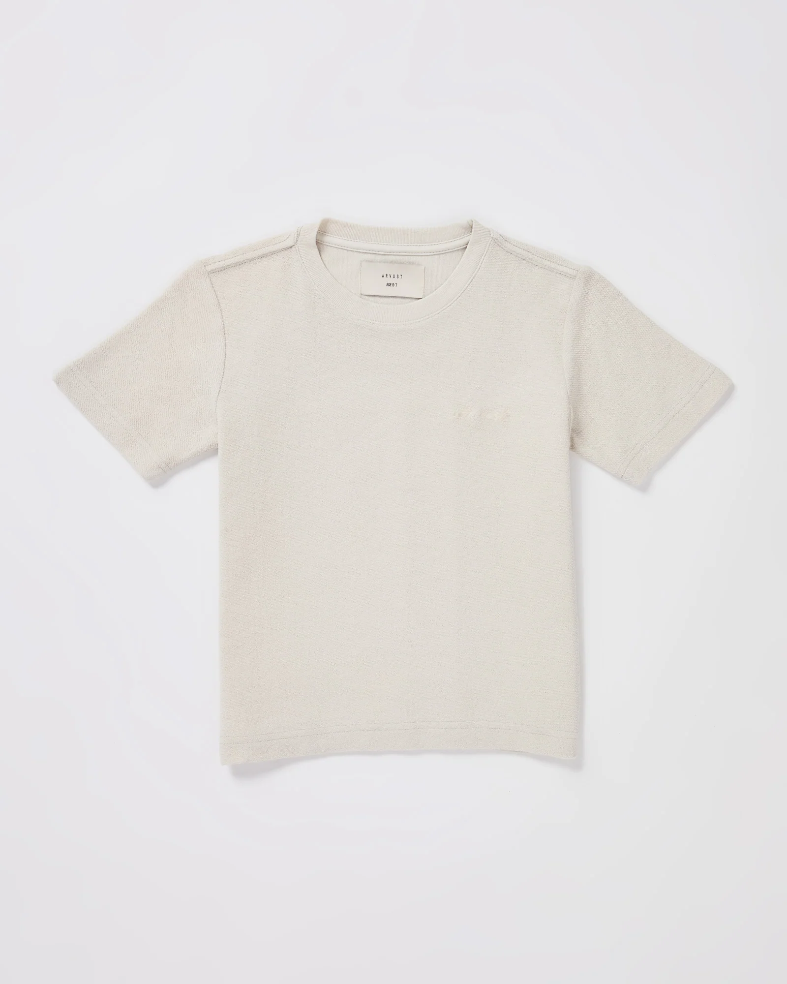 Boys Ramona Linen Short Sleeve T-Shirt in Chalk