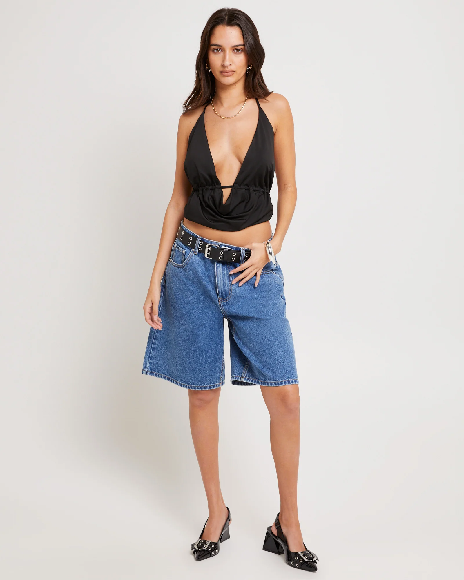 Cowl Halter Top