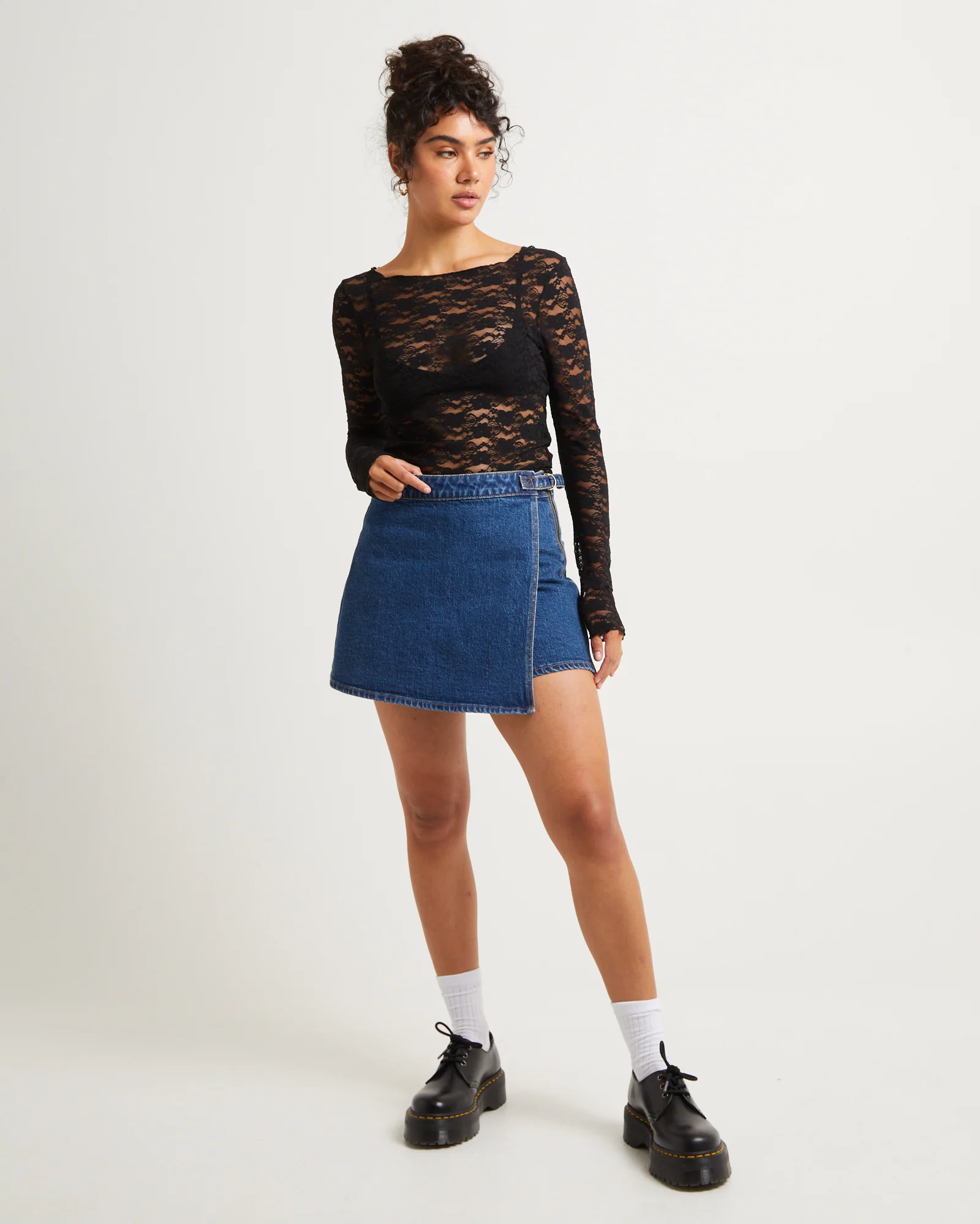 Denim Skort Eco Ruby