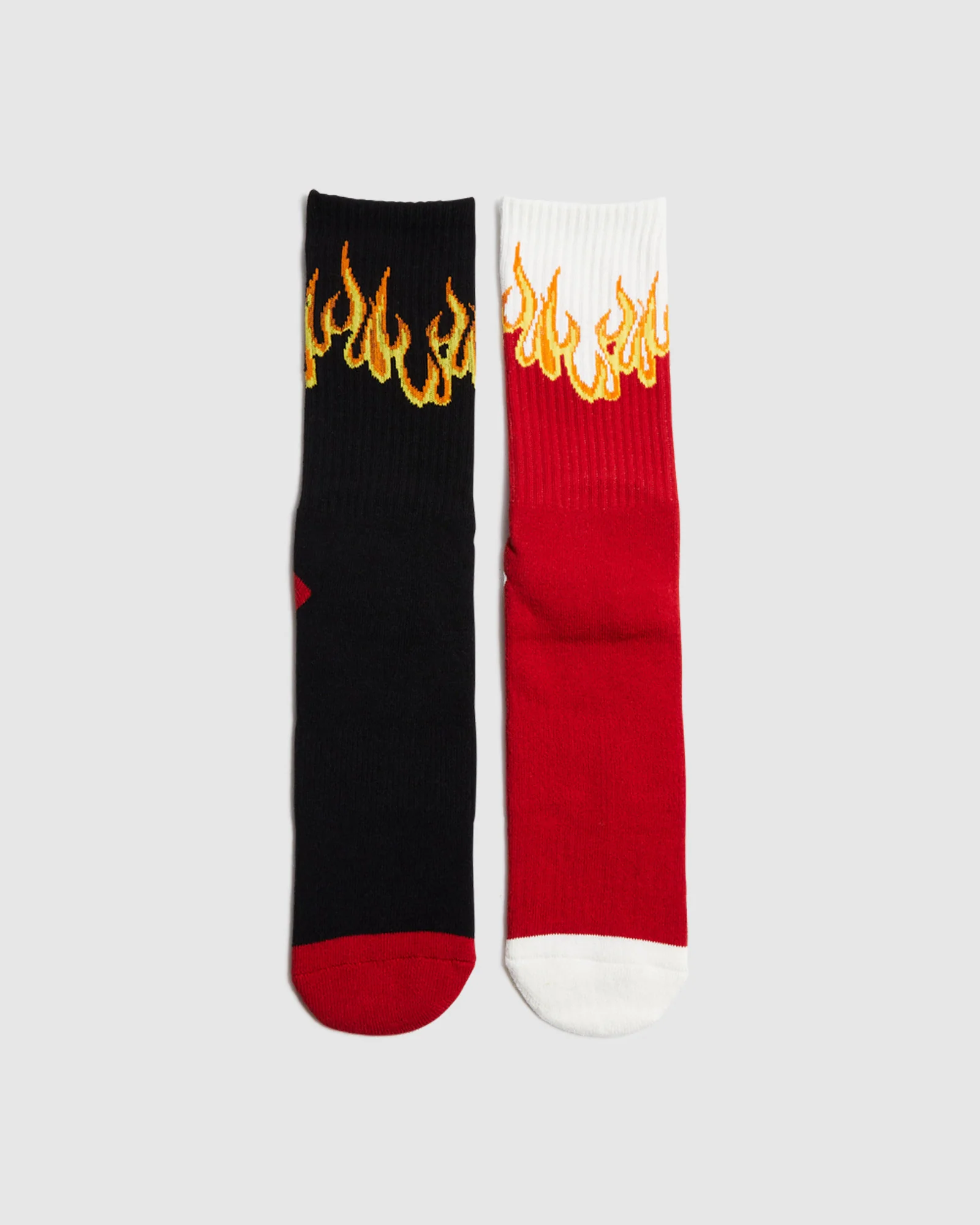 Flamin Socks 2 Pack Red/Black