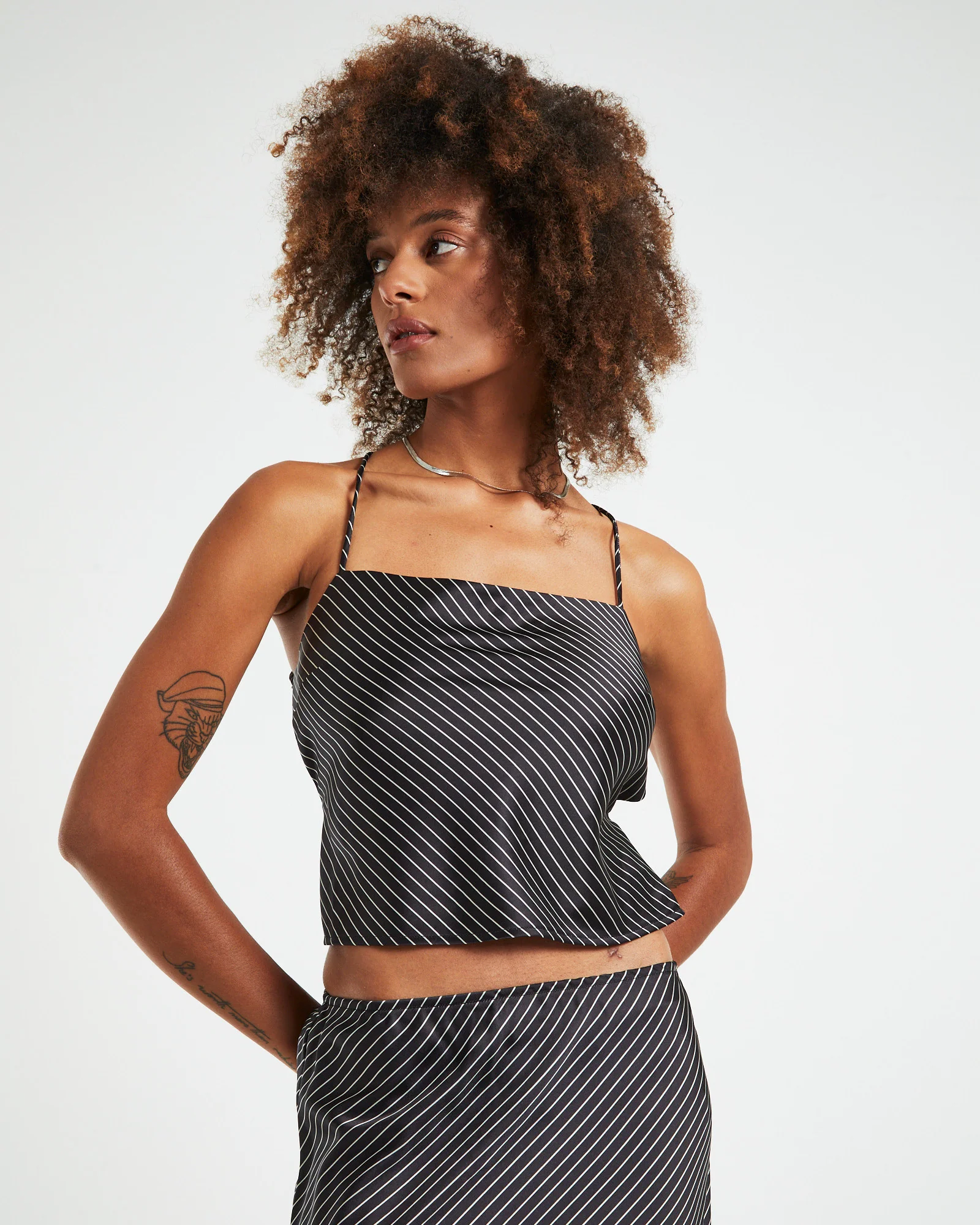 Gianna Satin Stripe Silky Cami