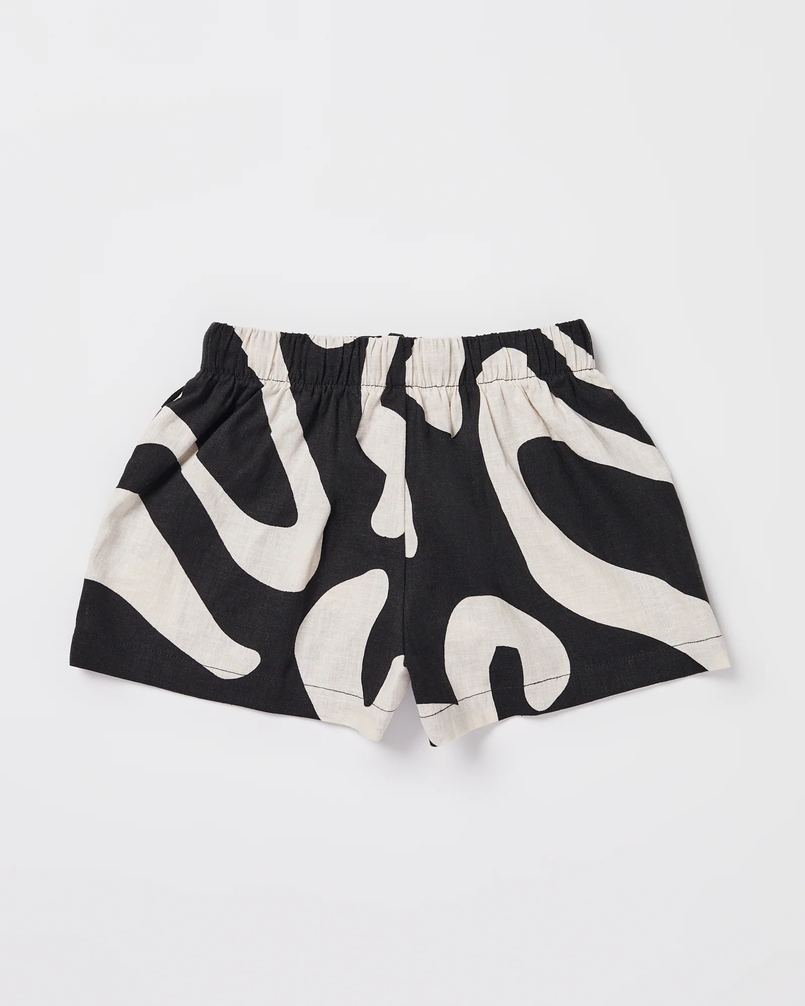 Girls Charlie Swirl Shorts in Black - Image 2