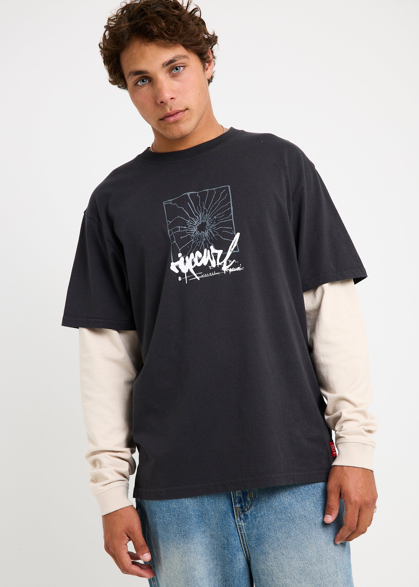 Inner Visions Smashed Long Sleeve Loose Shirt