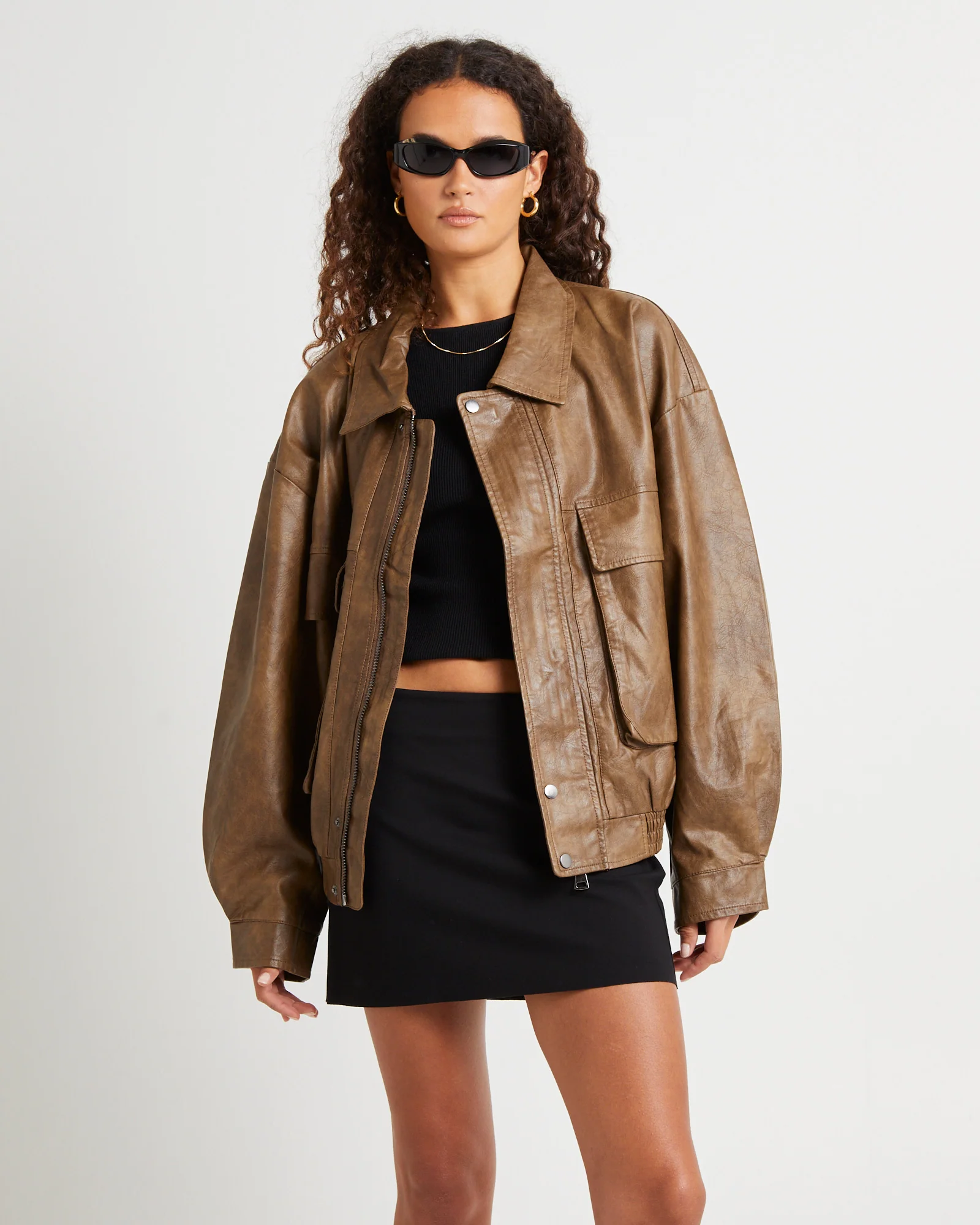 Jen Oversized Patch Pocket Jacket