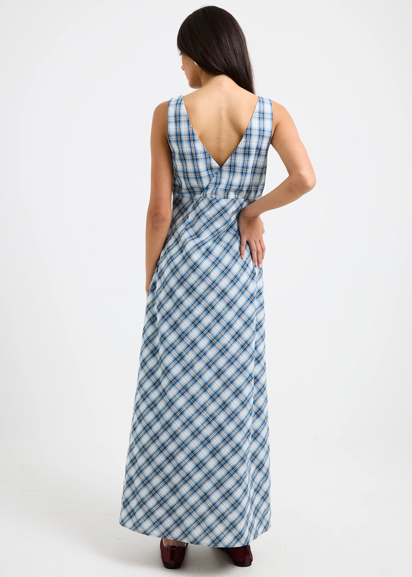 Kaia V Neck Midi Dress - Image 3