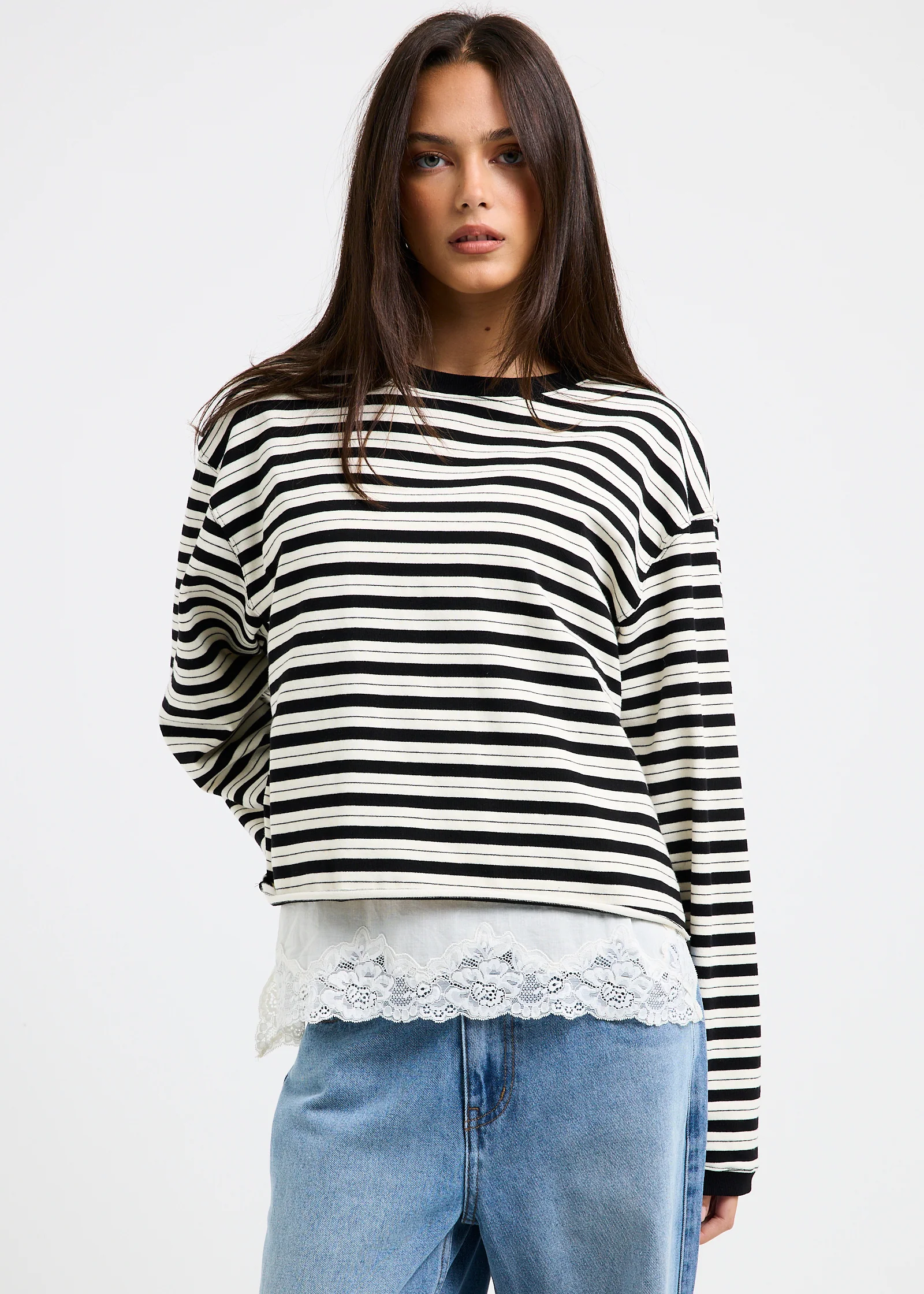 Long Sleeve Stripe Top - Image 4