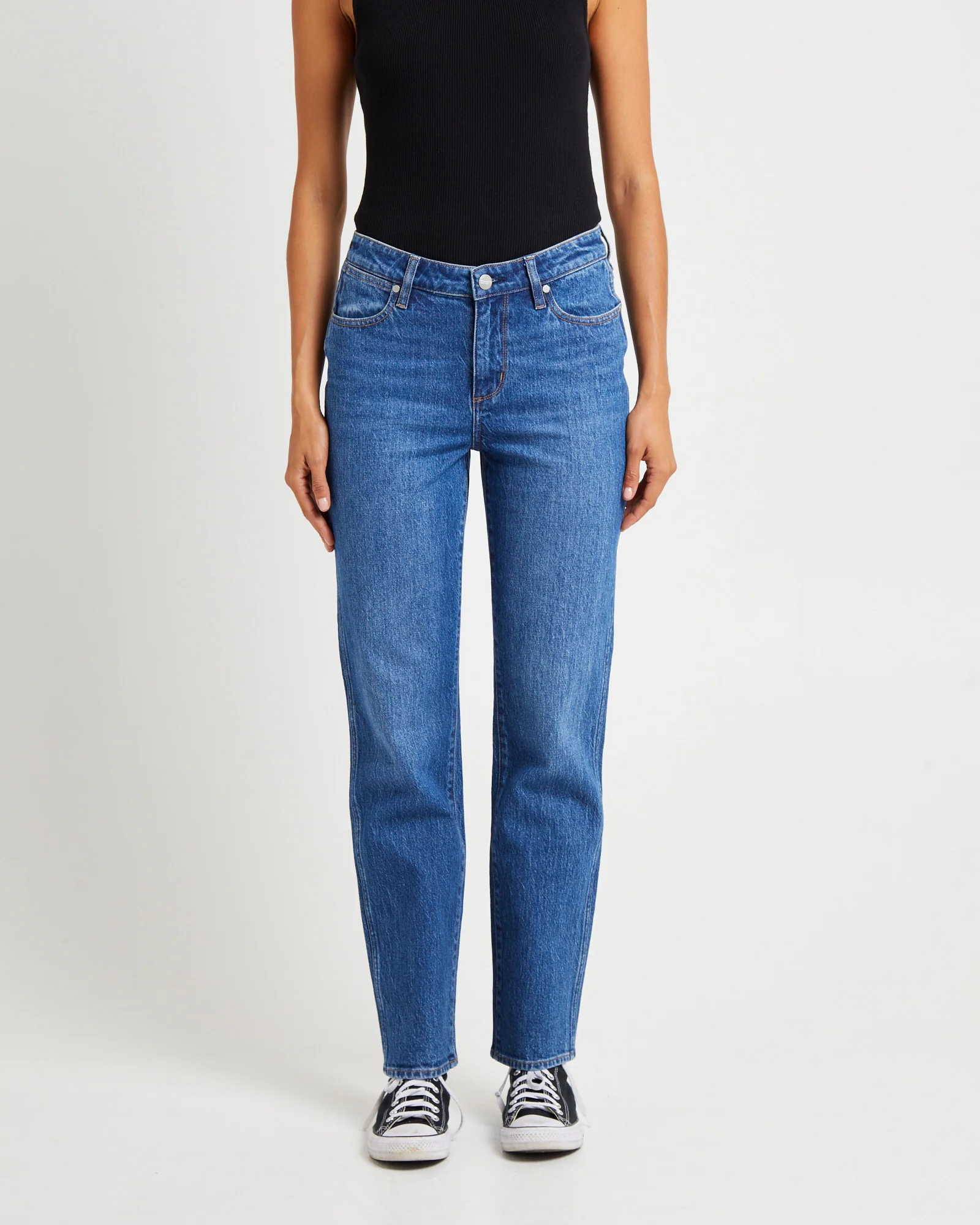 Mid Tori Slim Straight Denim Jeans  5 Year Fade