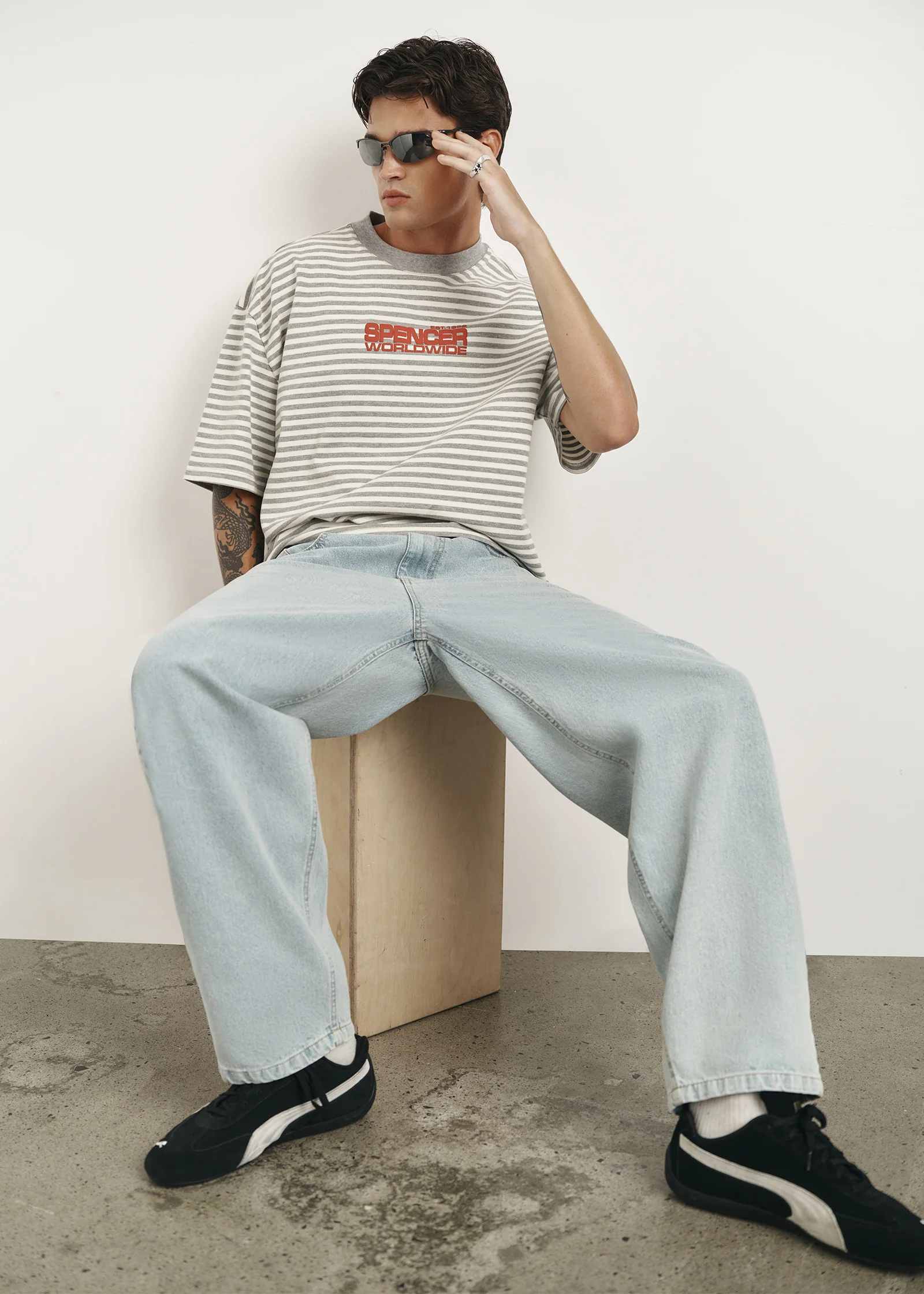 Minor  Stripe Short Sleeve T-Shirt