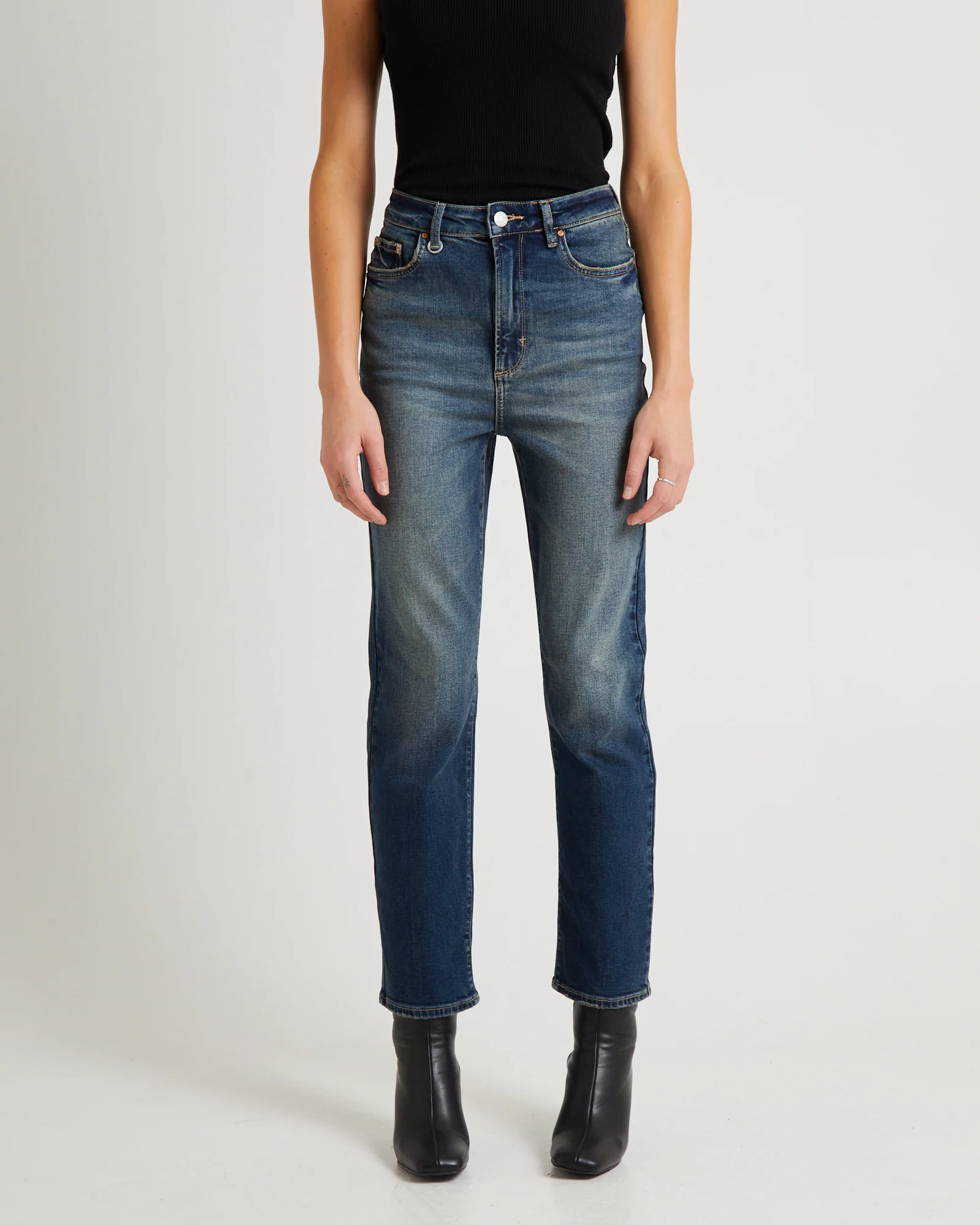 Nico Straight Denim Jeans Gold Mine