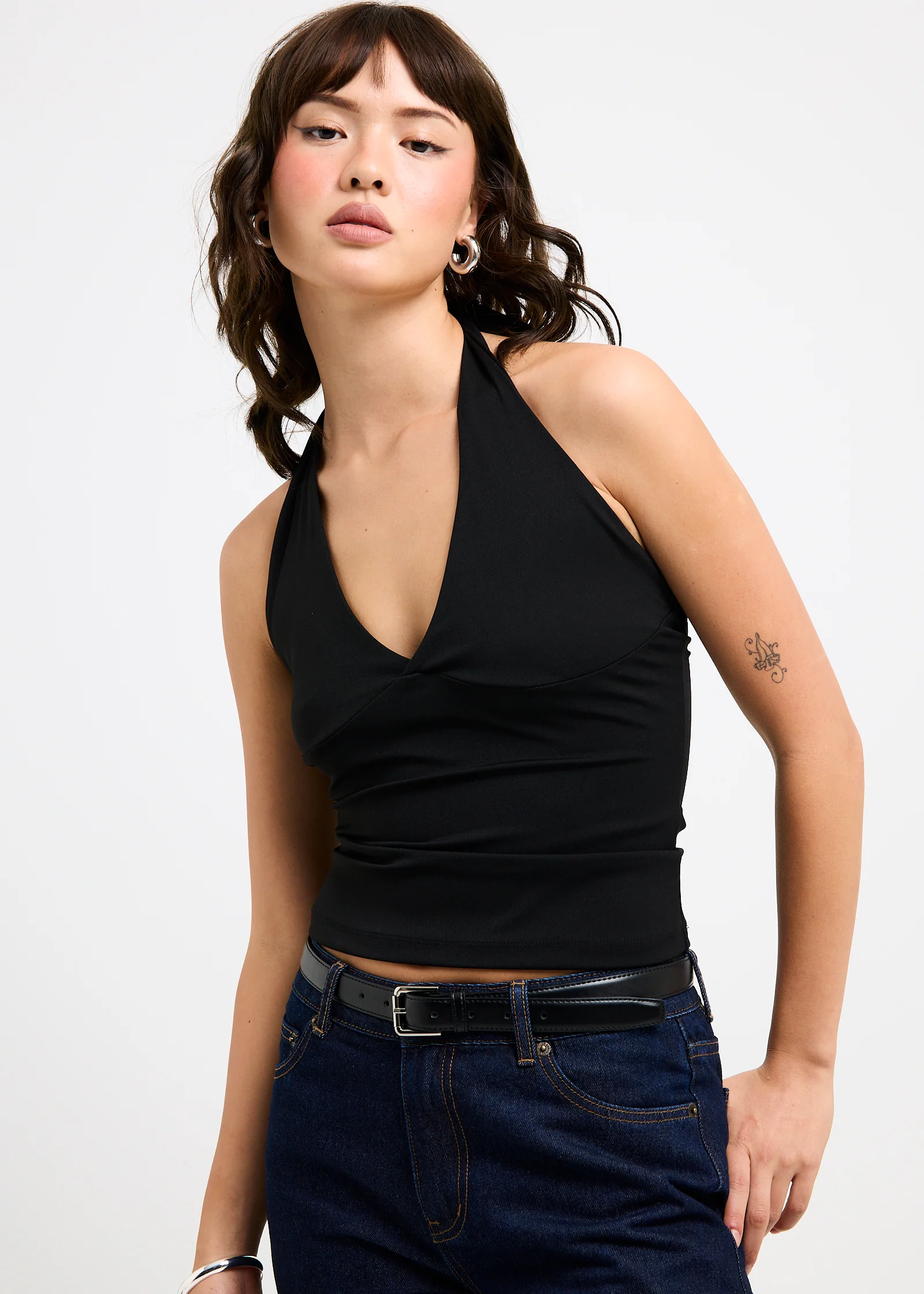 Plunge Halter Top