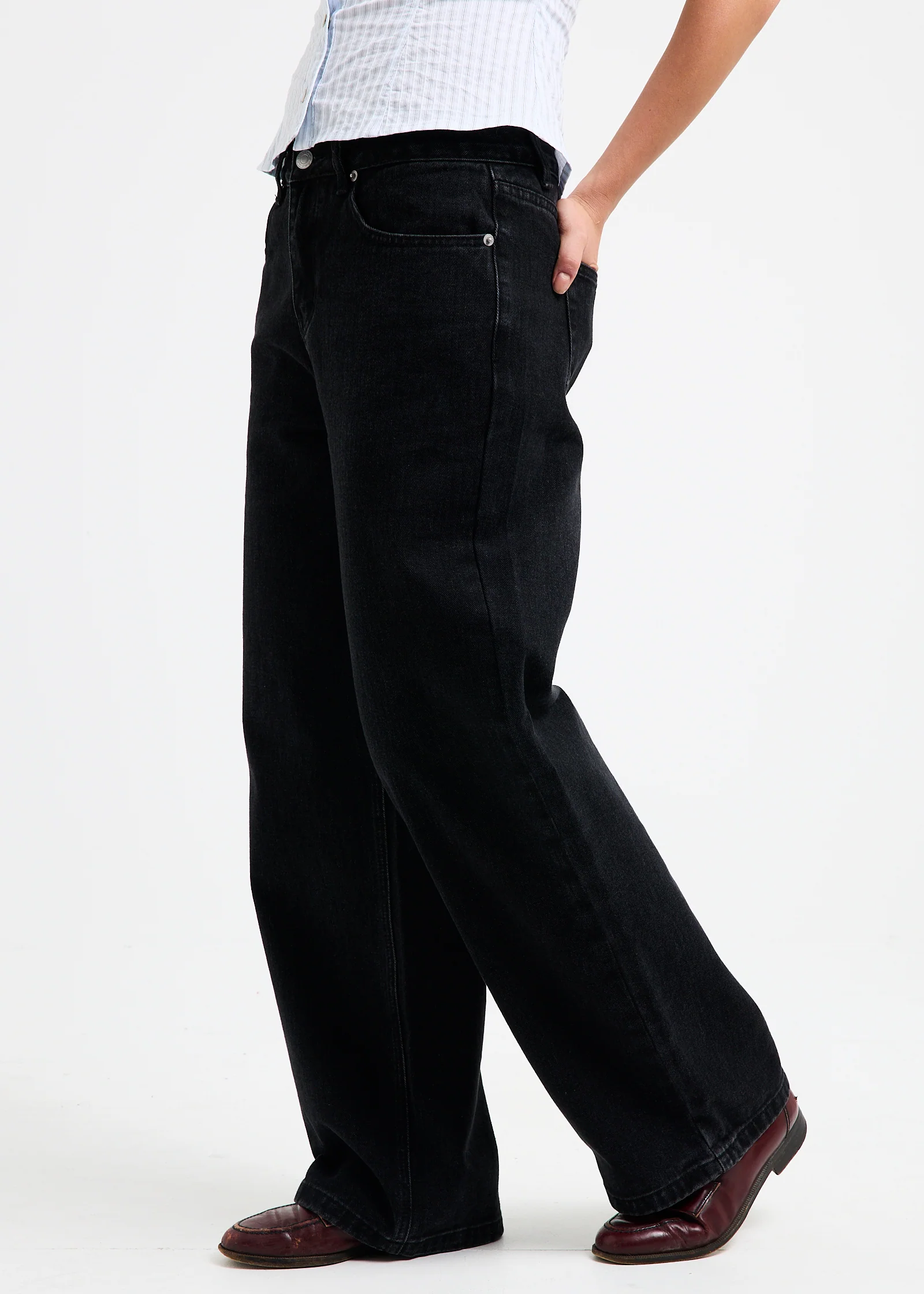 Priya Mid Straight Denim Jeans - Image 3