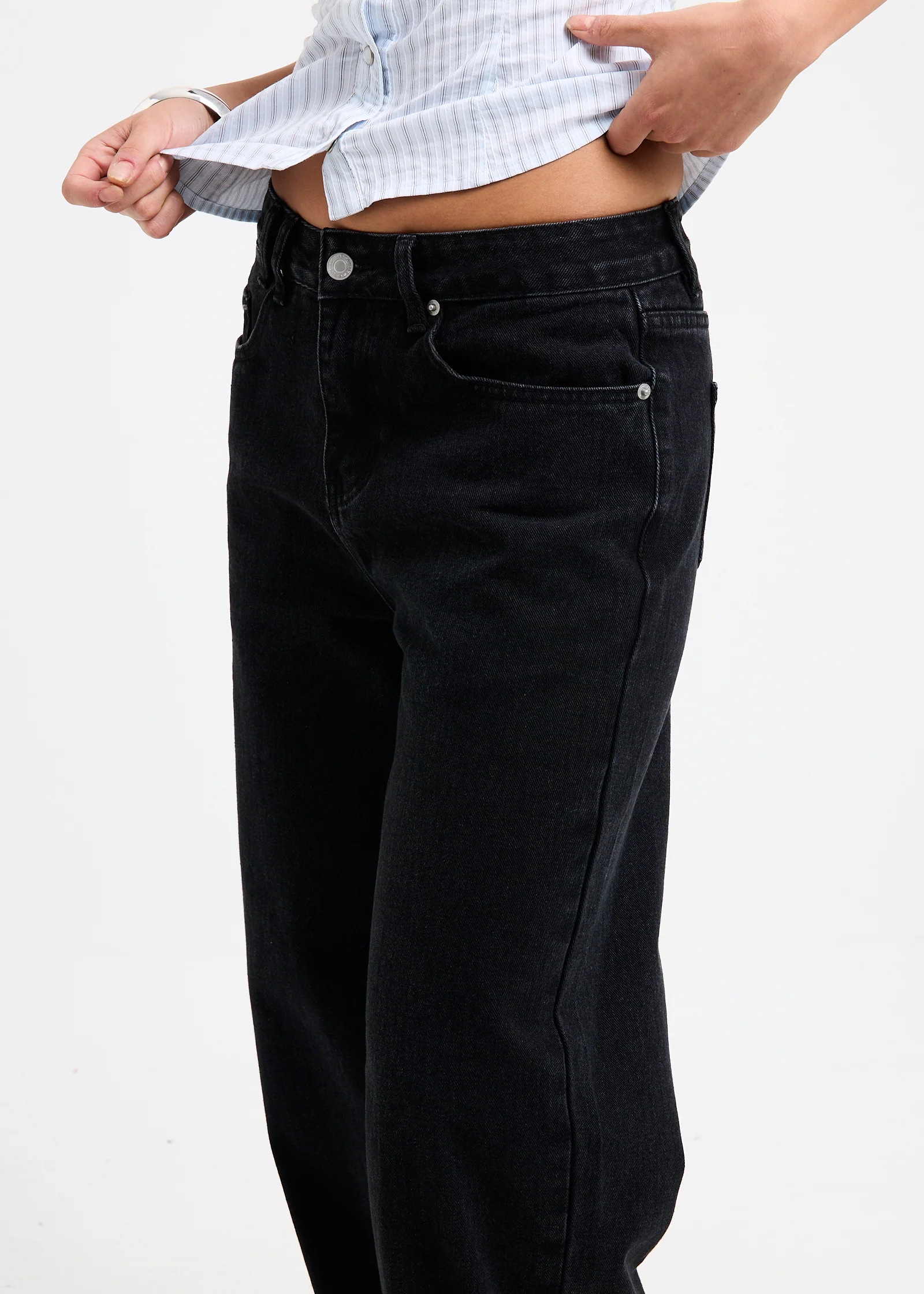 Priya Mid Straight Denim Jeans - Image 5