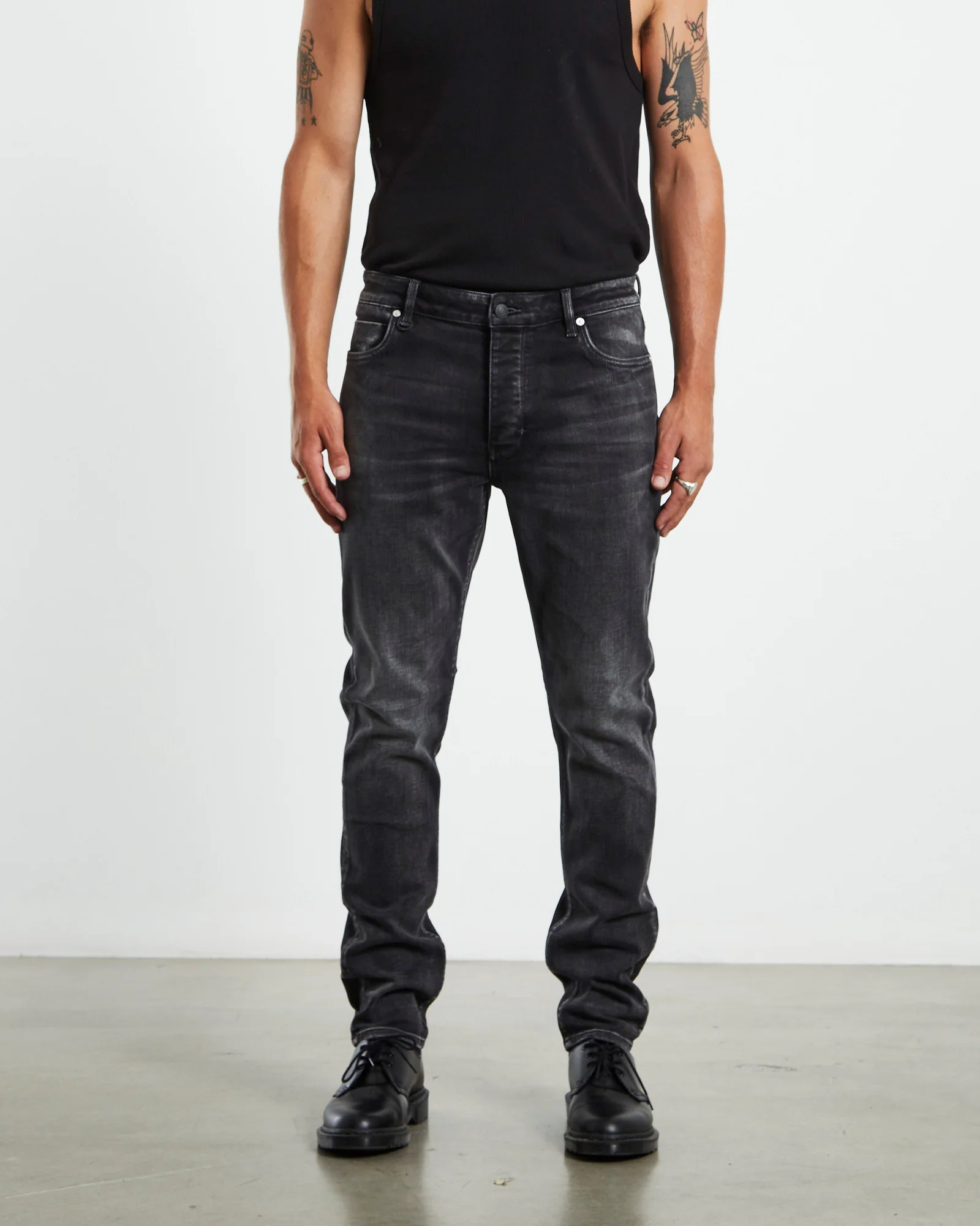 Ray Tapered Slim Jeans Interzone Black