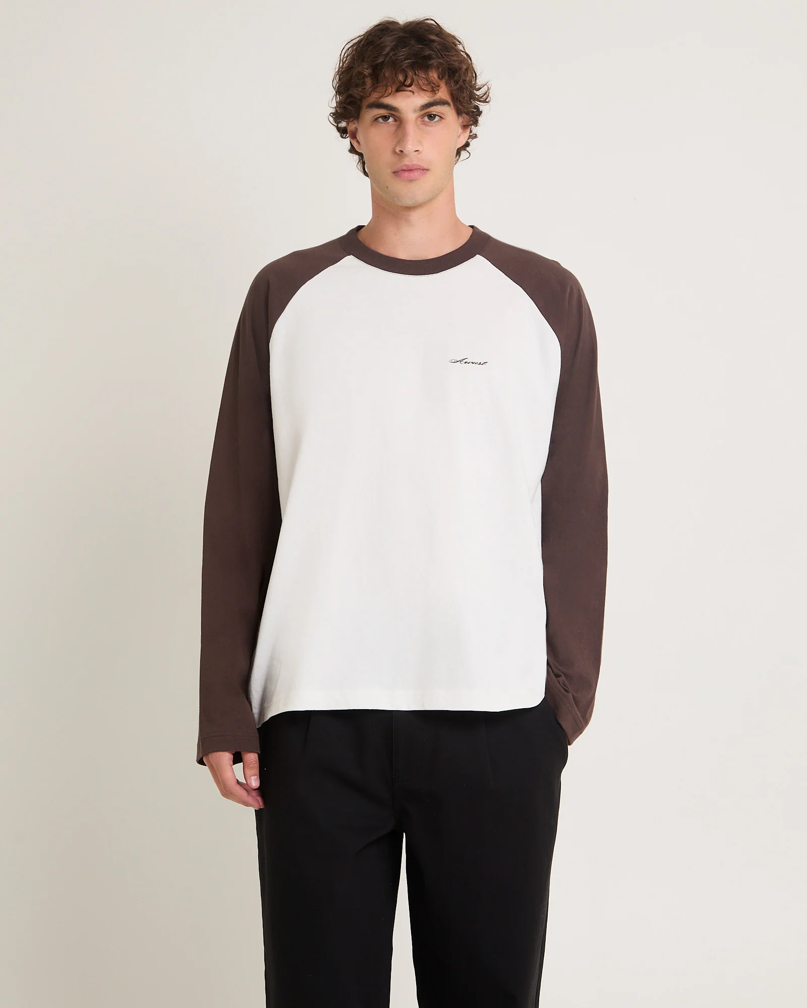 Script Long Sleeve Raglan T-Shirt
