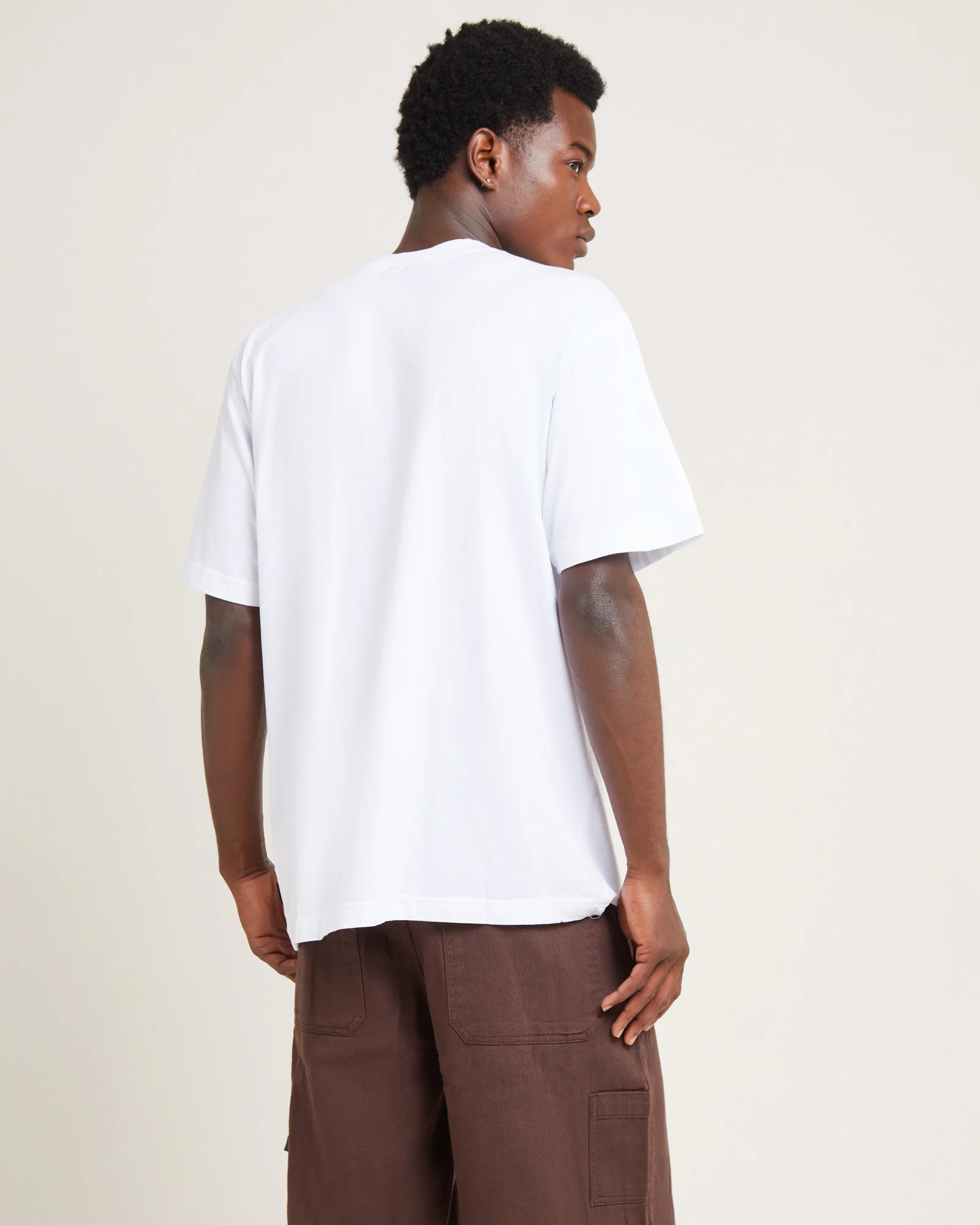 Space Recycled Retro Fit Short Sleeve T-Shirt White - Image 2
