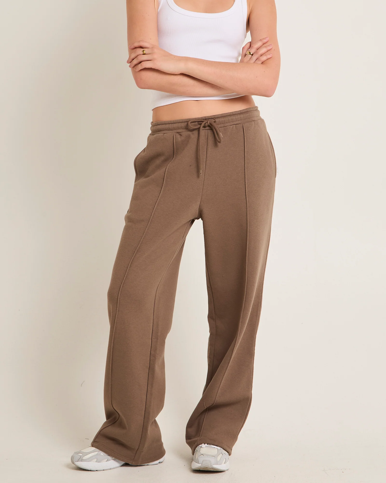 Subtitled Baggy Track Pants