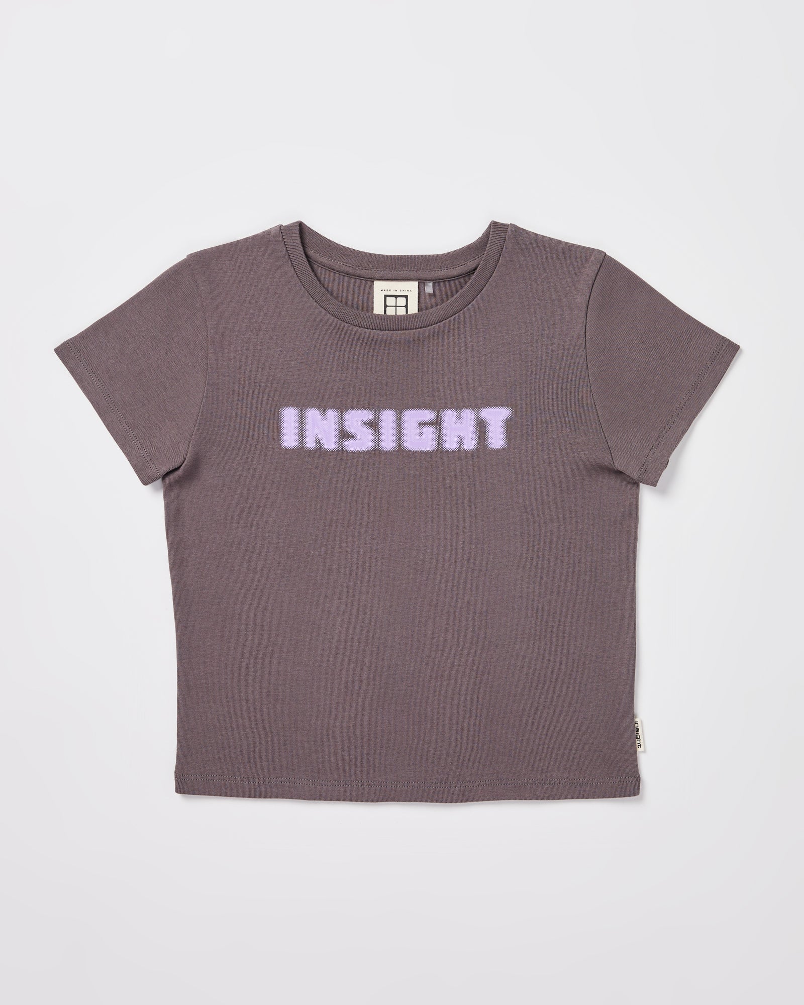 Teen Girls Longline Short Sleeve T-Shirt in Grey