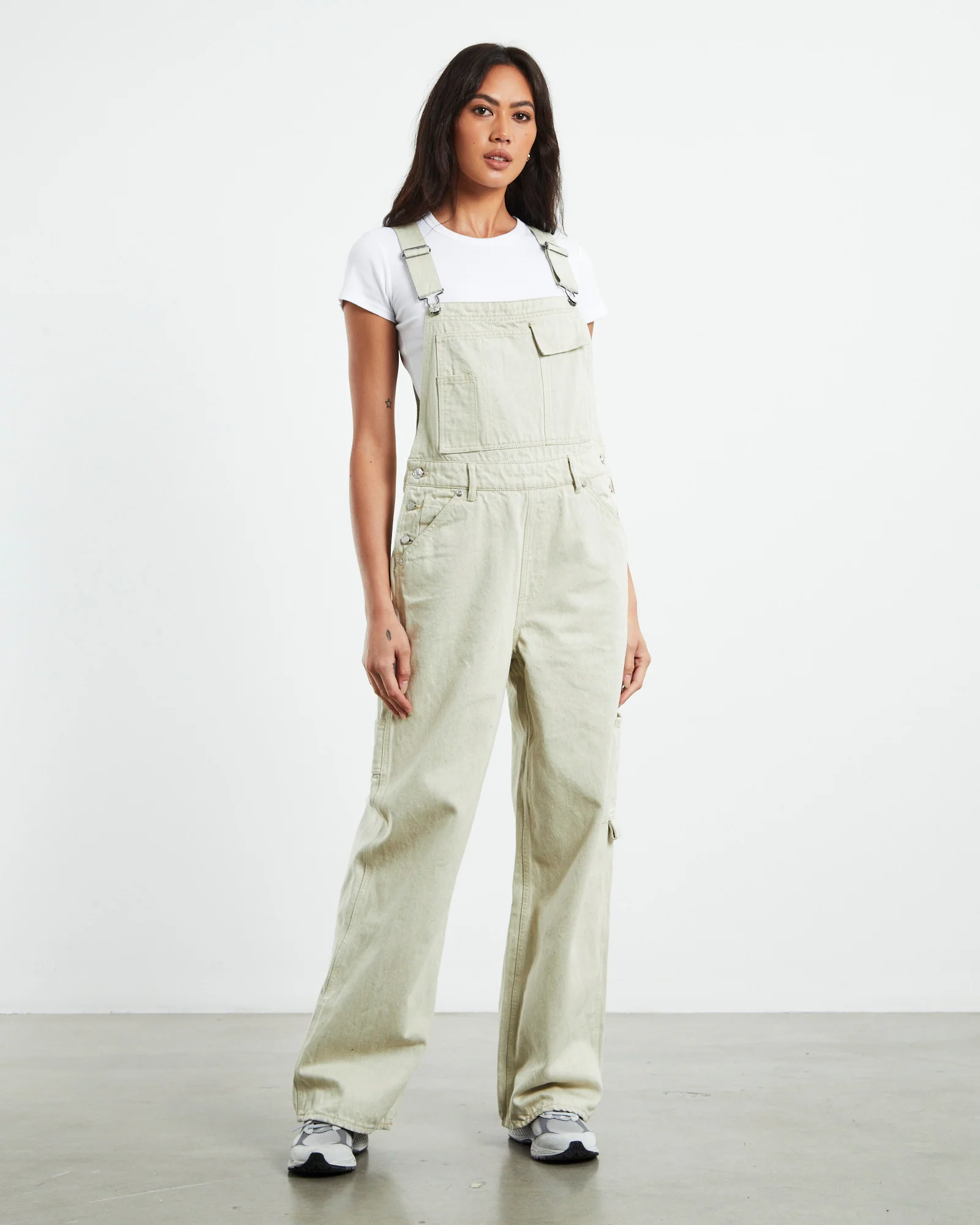 Unisex Makers Overalls Mellow Ecru