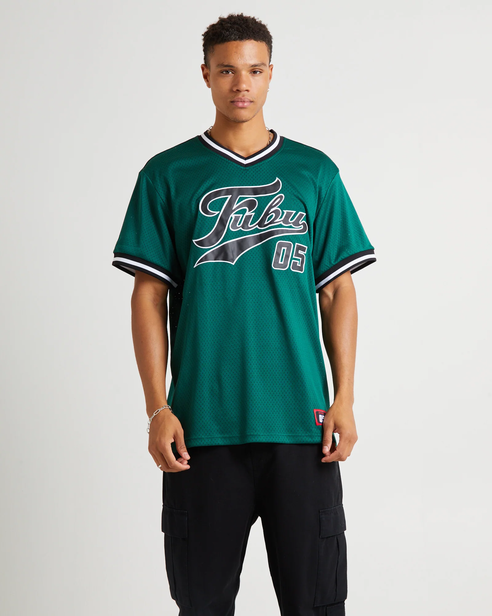 Varsity Mesh T-Shirt Dark Green